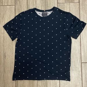 Denim & Flower Palm Tree T-Shirt